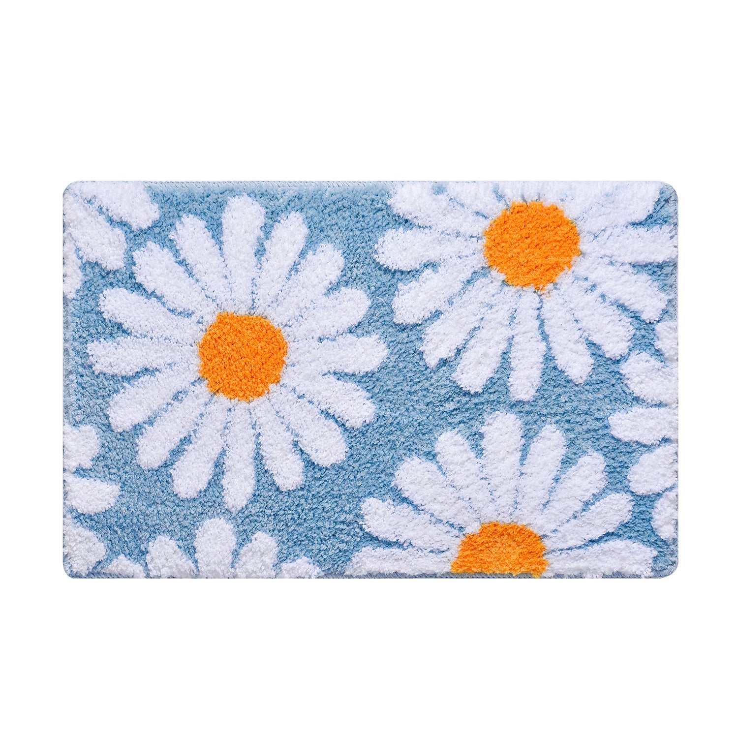 Feblilac Cute Daisy Bath Mat, Black/Purple/Red/Yellow/Green Floral Bathroom  Rug, 16x24 Soft Plush Water-Absorbent, Anti Slip Toilet Mat, Soft Thick  Bathroom Carpet, Art Bathroom Mats, Best Bath Rugs, Hot Shower Mat Non Slip