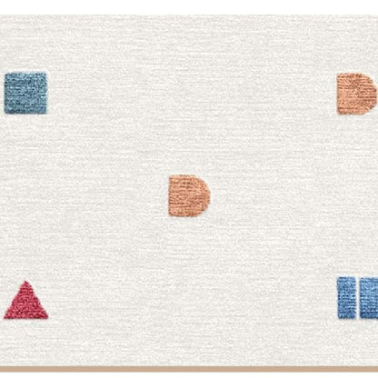Feblilac Colorful Geometric Pattern Living Room Carpet