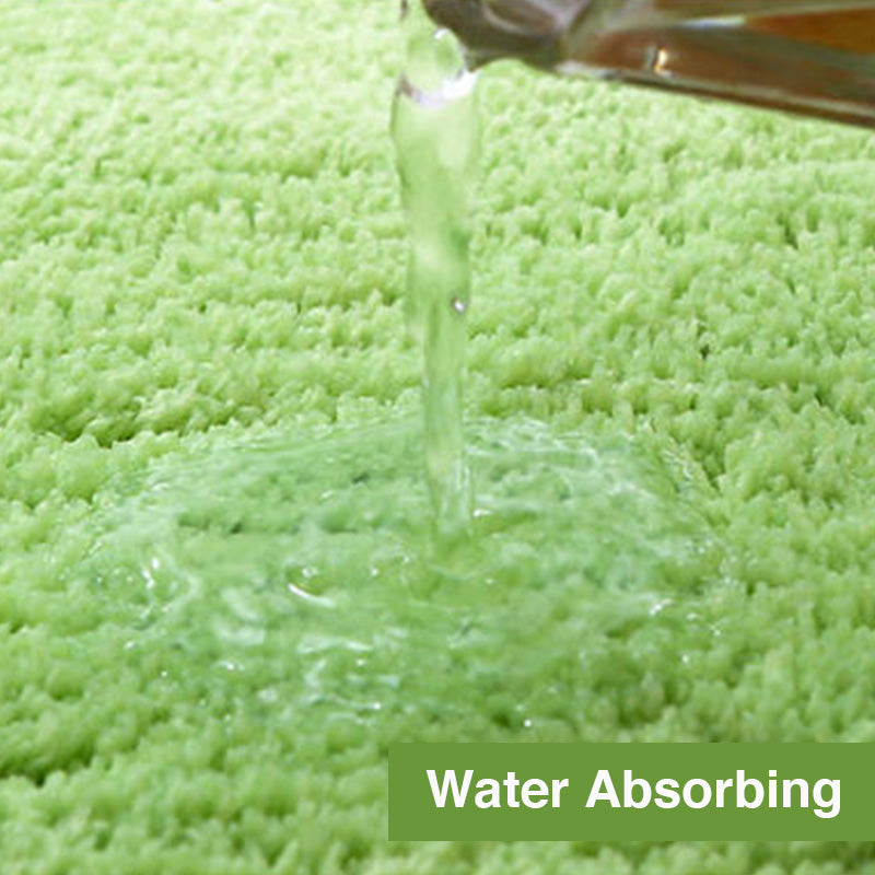 Green Solid Tufted Bath Mat - Feblilac® Mat