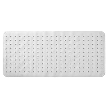 Feblilac TPE Black/Blue/Grey/White Checkboard Stereoscopic Vision Suction Cups Tub Rug, Anti Slip Bathtub Mats