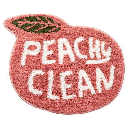 Feblilac Cute Peach Lemon Bath Mat, Bathroom Rug, Door Mat - Feblilac® Mat