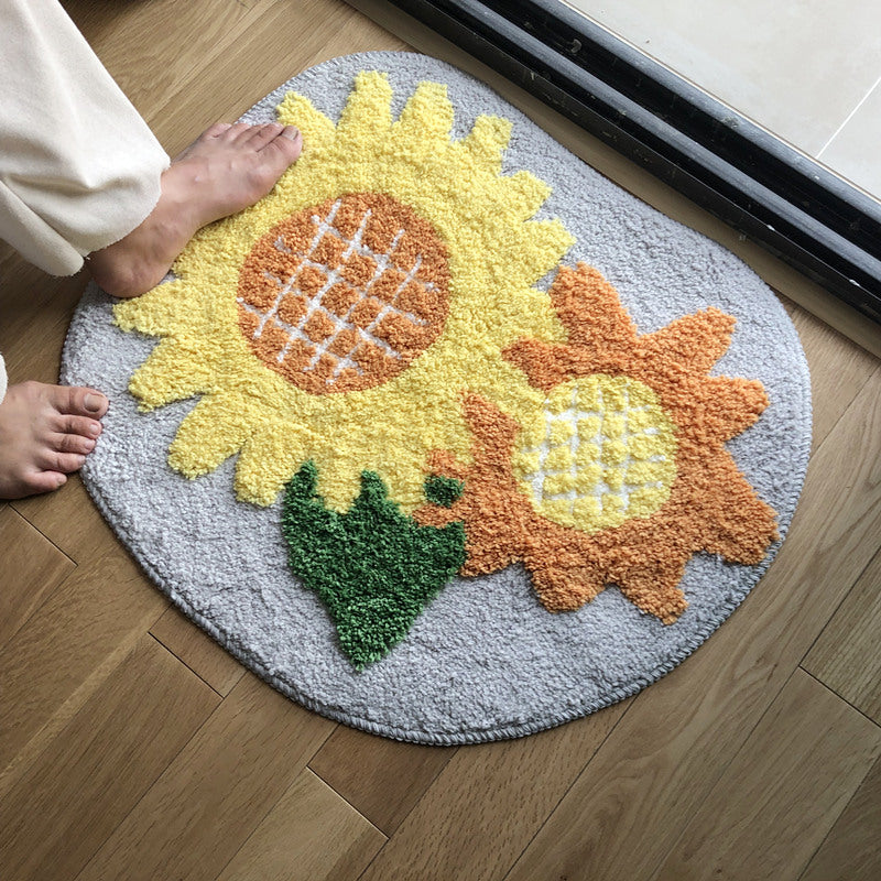 Feblilac Sun and Sunflower Bath Mat - Feblilac® Mat