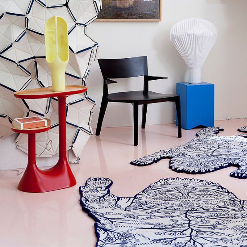 Feblilac Blue Tiger Living Room Carpet - view 3