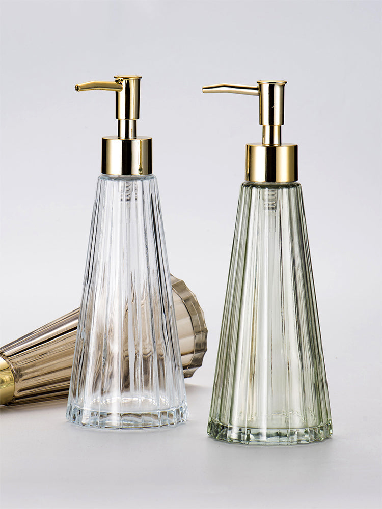 Nordic style light luxury umbrella glass lotion bottle household hand sanitizer bottle sub-bottling shower gel - view 4