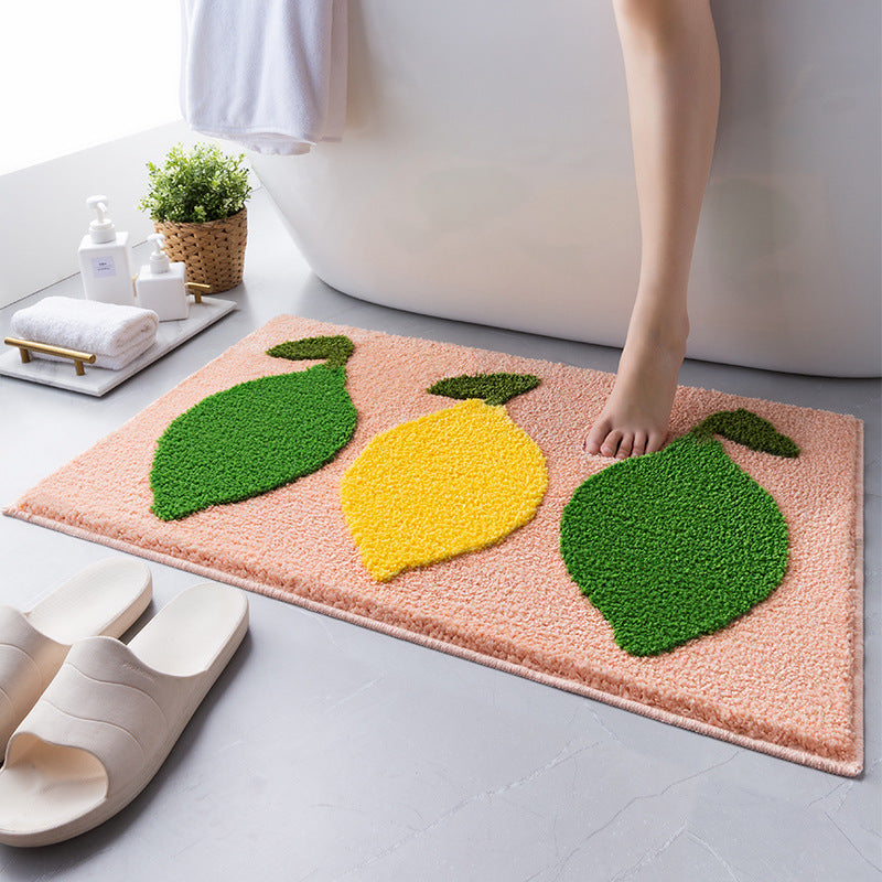 Lovely Avocado and Lemon Bath Mat - Feblilac® Mat