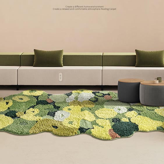 Feblilac 3D Magic Flower Garden Leaves Area Rug Carpet, 80cmX180cm - Feblilac® Mat