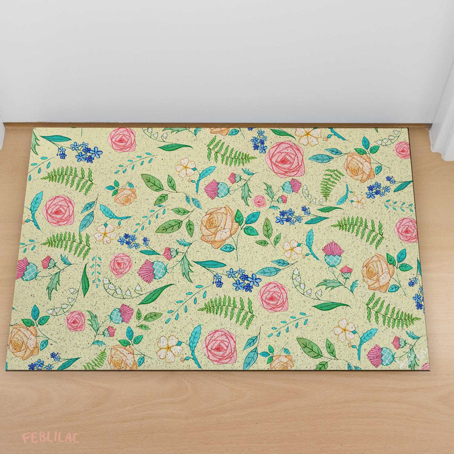 Feblilac The English Garden Door Mat by AmeliaRose Illustrations from UK - view 3