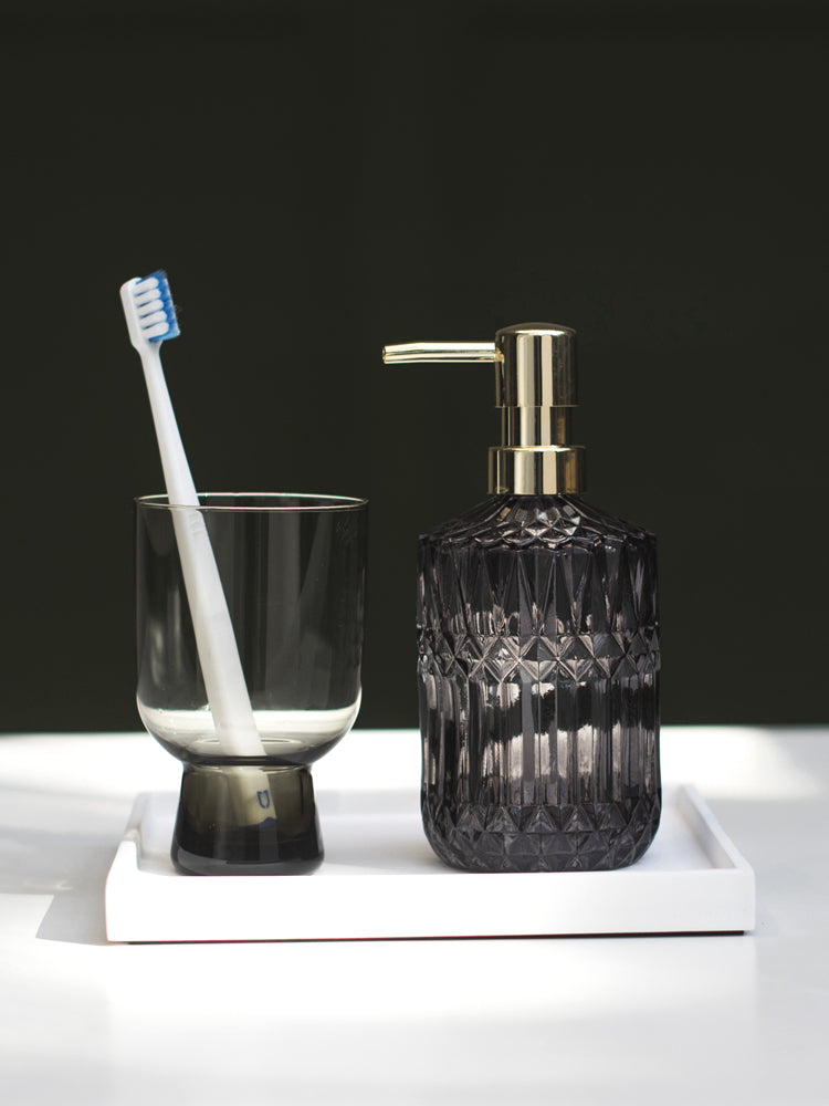 Nordic Style Luxury Glass Soap Dispenser, Lotion Hand Sanitizer Bottle for Bathroom Kitchen - view 3