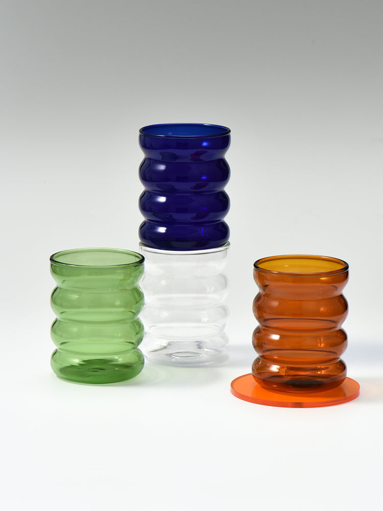 Colorful Glass Mug, Round-Shape Cup - view 2