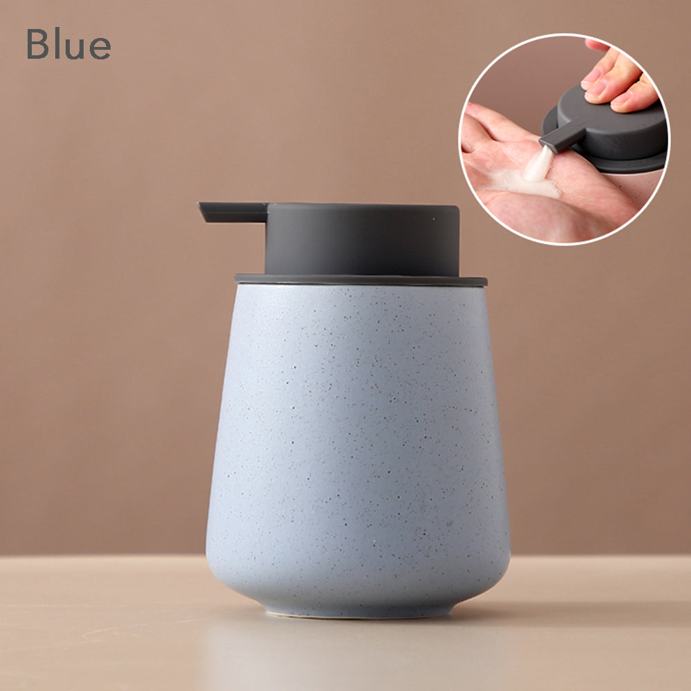 Ceramic Soap Dispenser, Foaming Pump Bathroom Bottle, Simple Design, Refillable Reusable Lotion Pump for Bathr - view 7