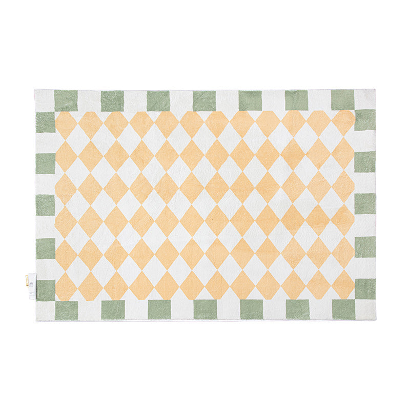 Feblilac Print Modern Minimalist Geometric Pattern Poly Living Room Mat Carpet