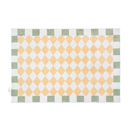 Feblilac Print Modern Minimalist Geometric Pattern Poly Living Room Mat Carpet