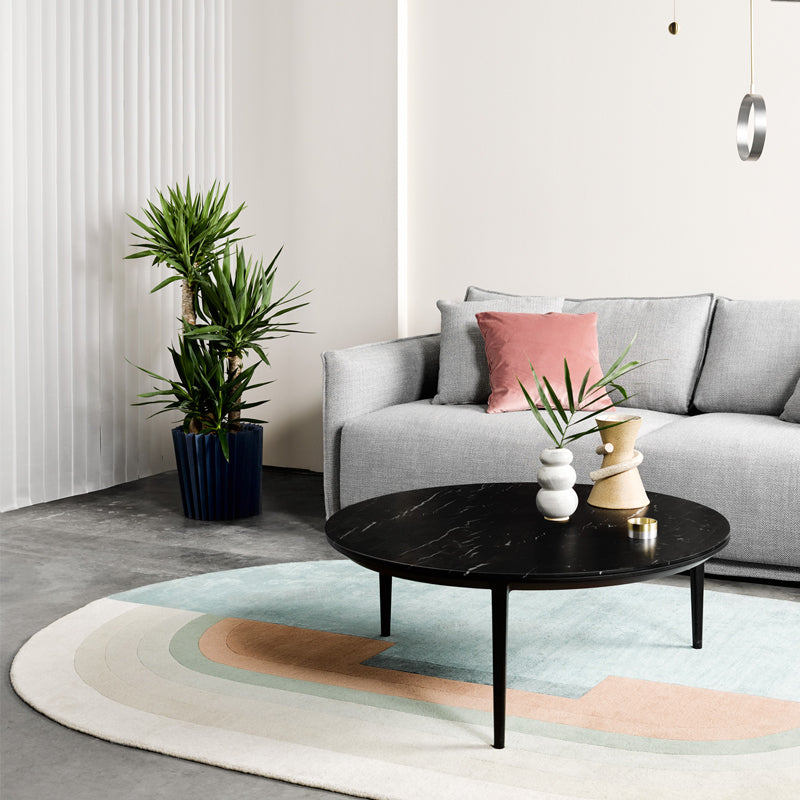 Feblilac Oval Irregular Pattern Living Room Carpet - view 2