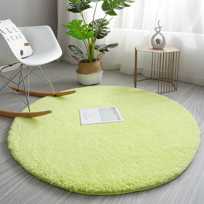 Feblilac Round Solid Thickened Tufted Living Room Carpet, Area mat, Bathmat