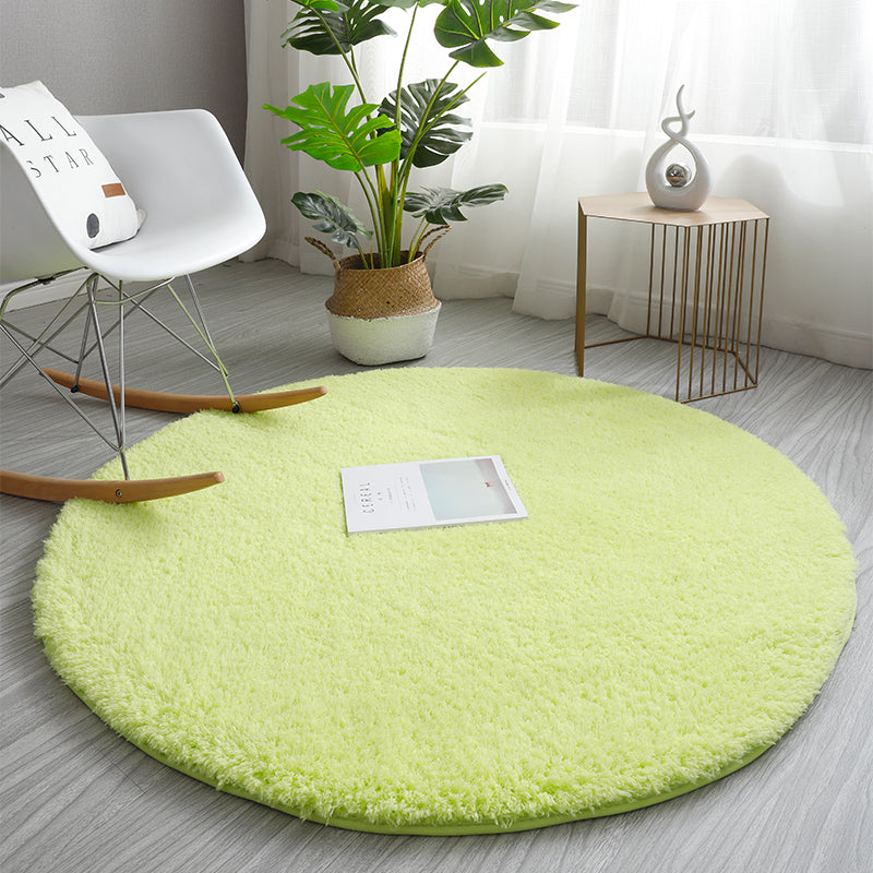 Feblilac Round Solid Thickened Tufted Living Room Carpet, Area mat, Bathmat - view 6