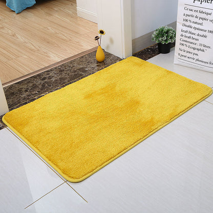 Feblilac Solid Pure Multiple Sized Tufted Non Slip Gold/Brown/Beige/Blue/Green Bath MatToilet Rug - Feblilac® Mat