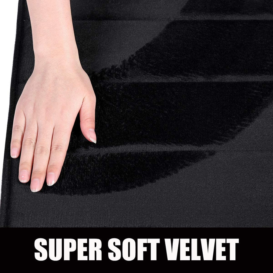 Soft Memory Foam Bath Mat, Solid Color Bathroom Rug, Non-Slip Water Absorbent - view 2