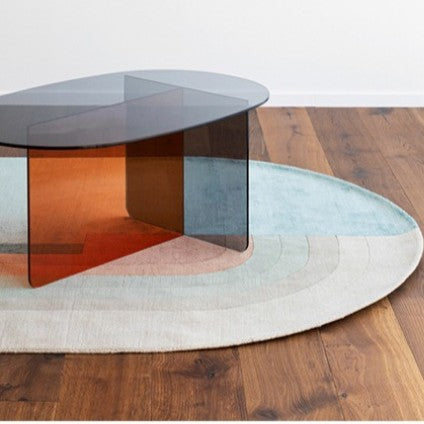 Feblilac Oval Irregular Pattern Living Room Carpet - view 3