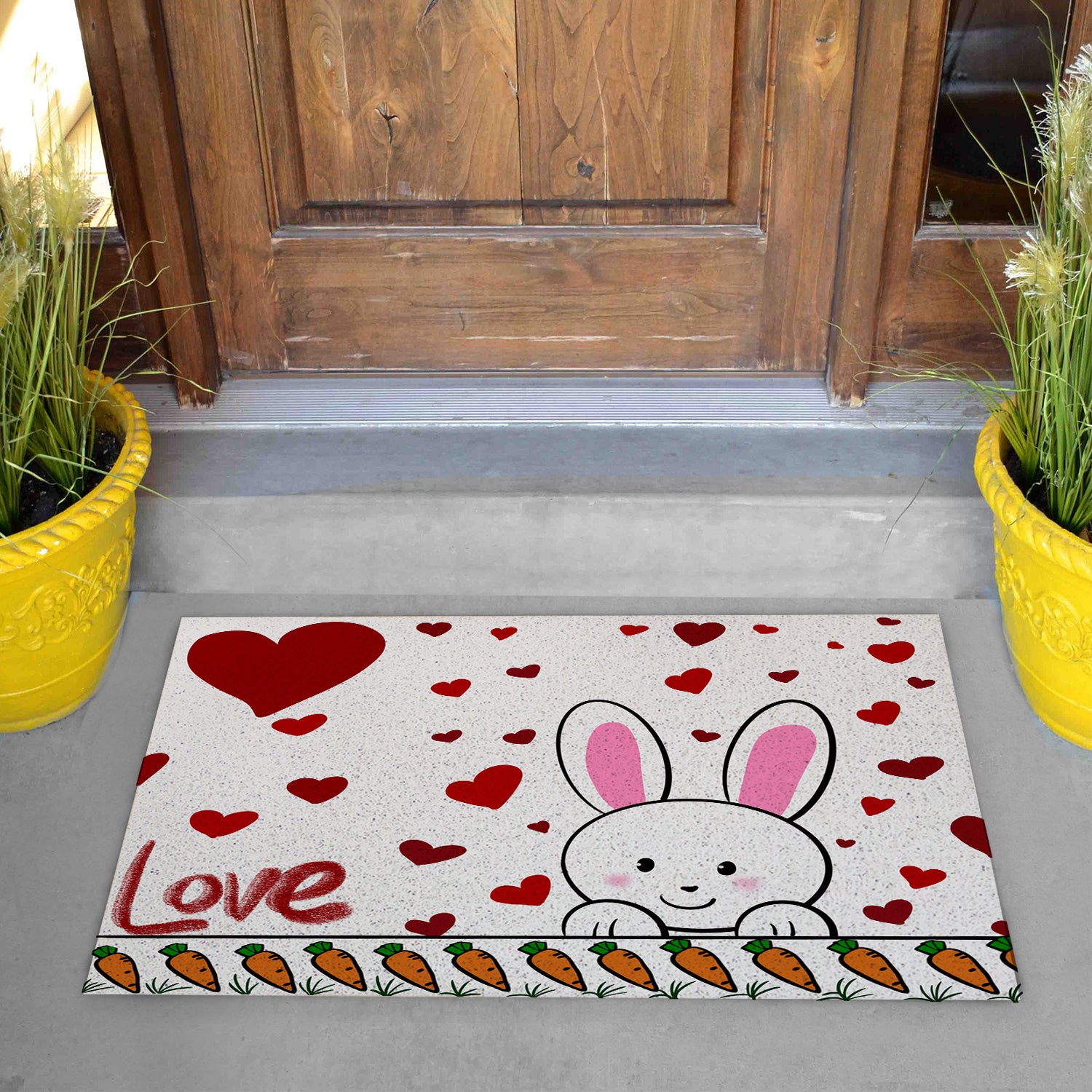 Carrot Rabbit Door Mat