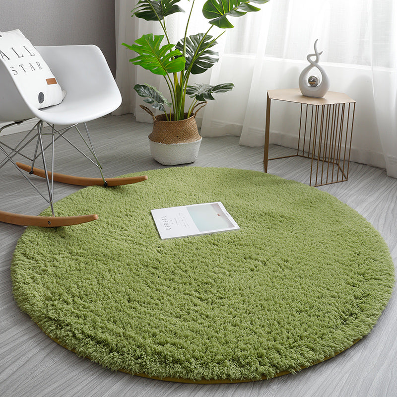 Feblilac Round Solid Thickened Tufted Living Room Carpet, Area mat, Bathmat - view 7