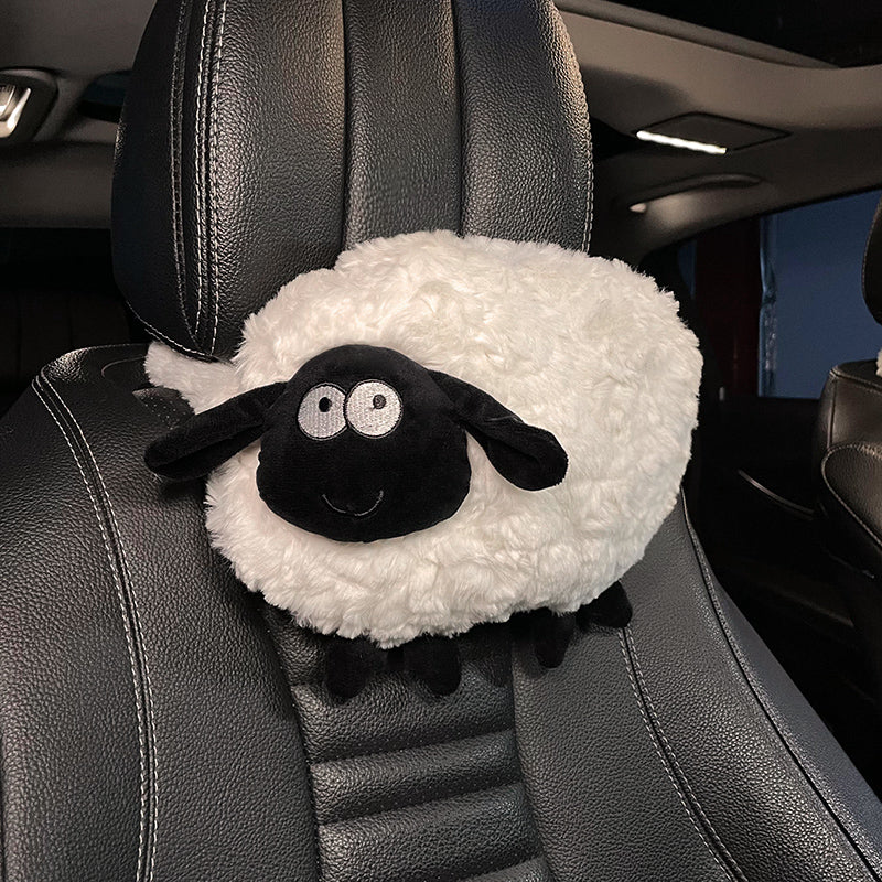 Feblilac Sheep Plush Cushion Backrest Cushion