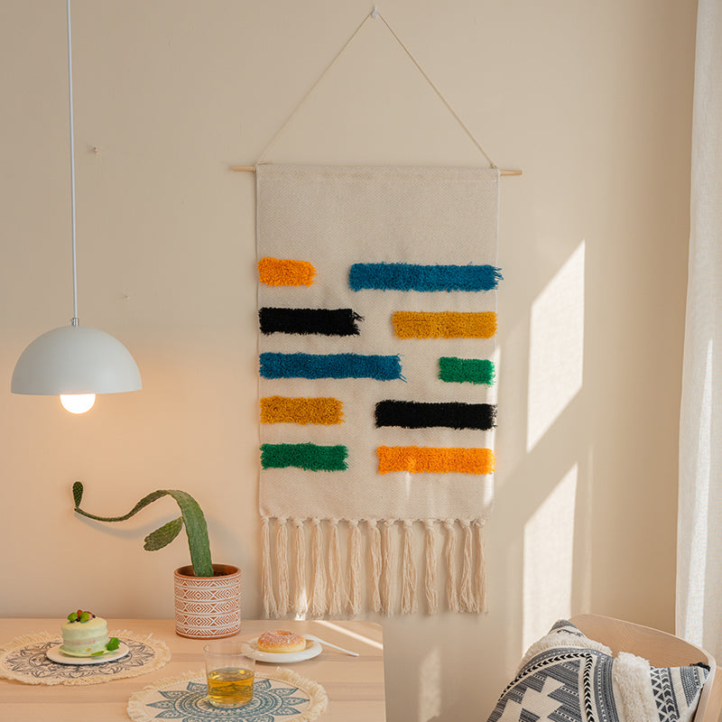 Feblilac Geometric Tassel Tufted Tapestry - view 4