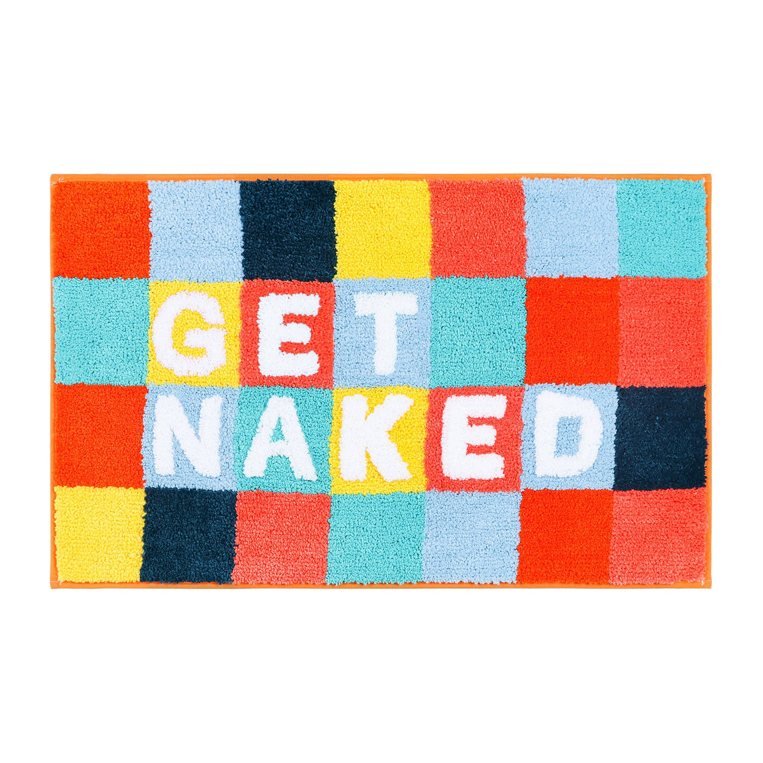 Feblilace Get Naked Checkerboard Bath Mat 20"x31" - Feblilac® Mat