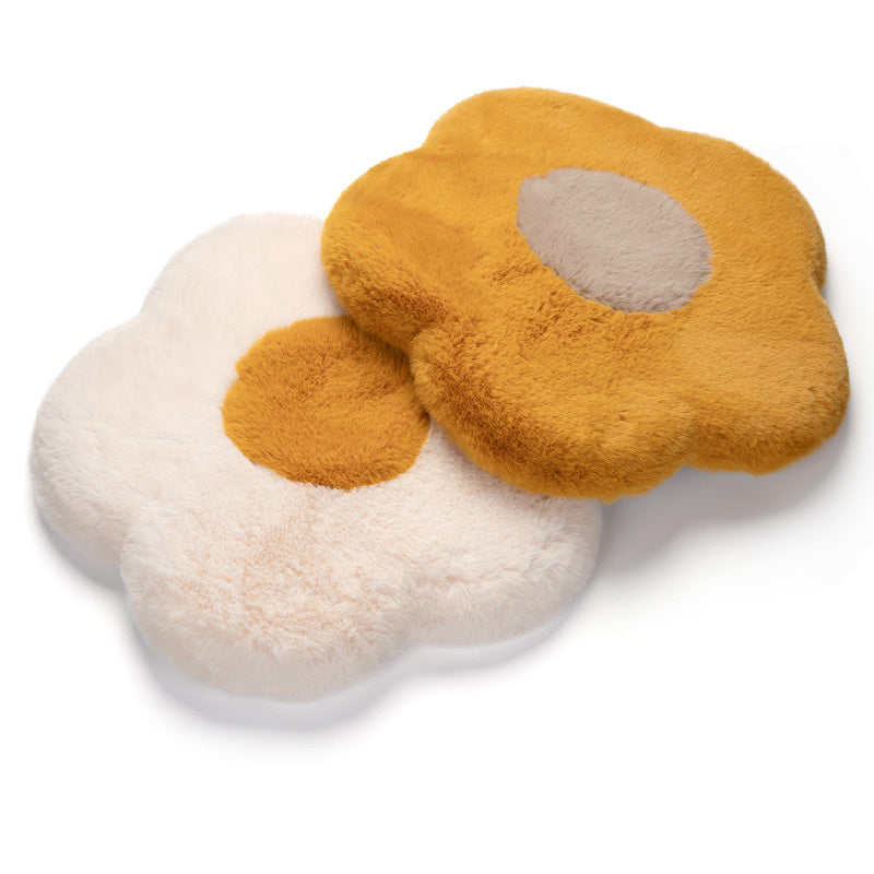 Feblilac Flower Memory Foam Plush Cushion