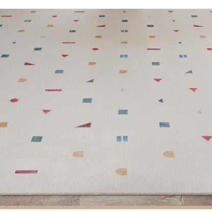 Feblilac Colorful Geometric Pattern Living Room Carpet
