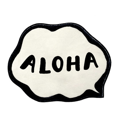 Feblilac Black and White Bonjour Bath Mat - Feblilac® Mat