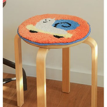 Feblilac Round Cartoon pattern Tufted Cushion - view 6
