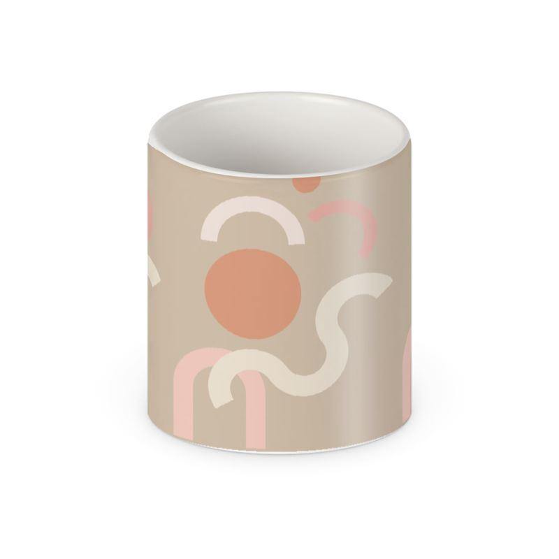 NEUTRAL MIXED GEOMETRY MUG