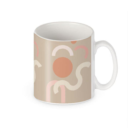 NEUTRAL MIXED GEOMETRY MUG