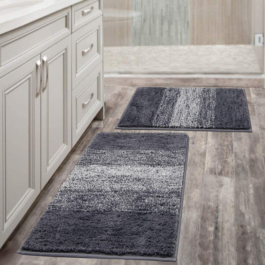 Soft Bathroom Rugs, Non-Slip Water Absorbent Bath Mat, Simple Style Bathroom Decor