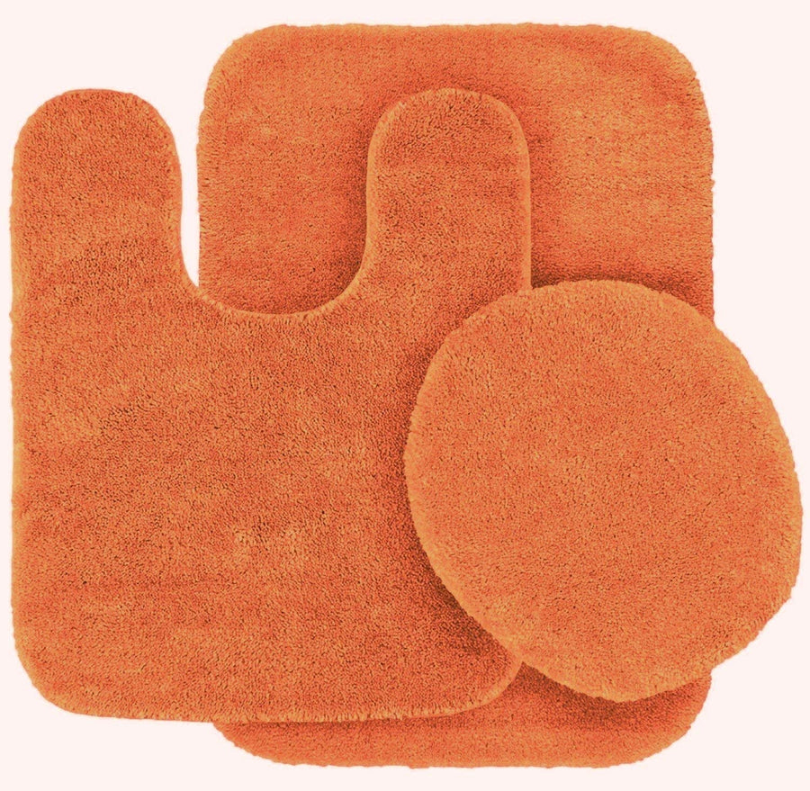 Soft 3 pc Solid Bathroom Mat Set - view 4