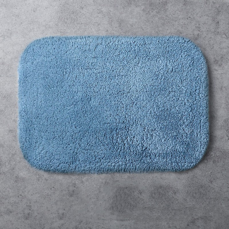 Feblilac Simple Solid Tufted Bathroom Mat Toilet U-Shaped Floor Mat - view 16