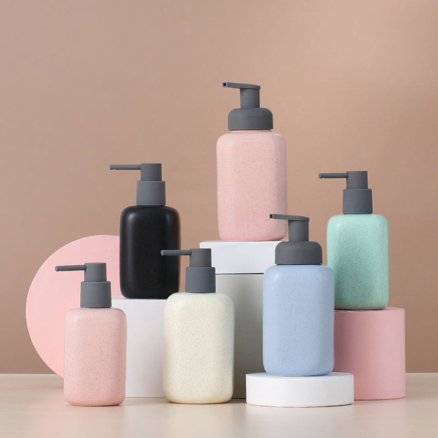 Off-white Ceramic Soap Dispenser, Oval Bathroom Bottle, Simple Design Soap Dispenser, Refillable Reusable Loti