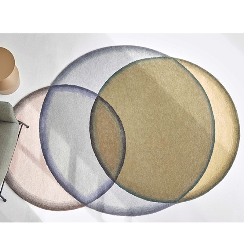 Feblilac Irregular Circles Living Room Mat Carpet - view 2