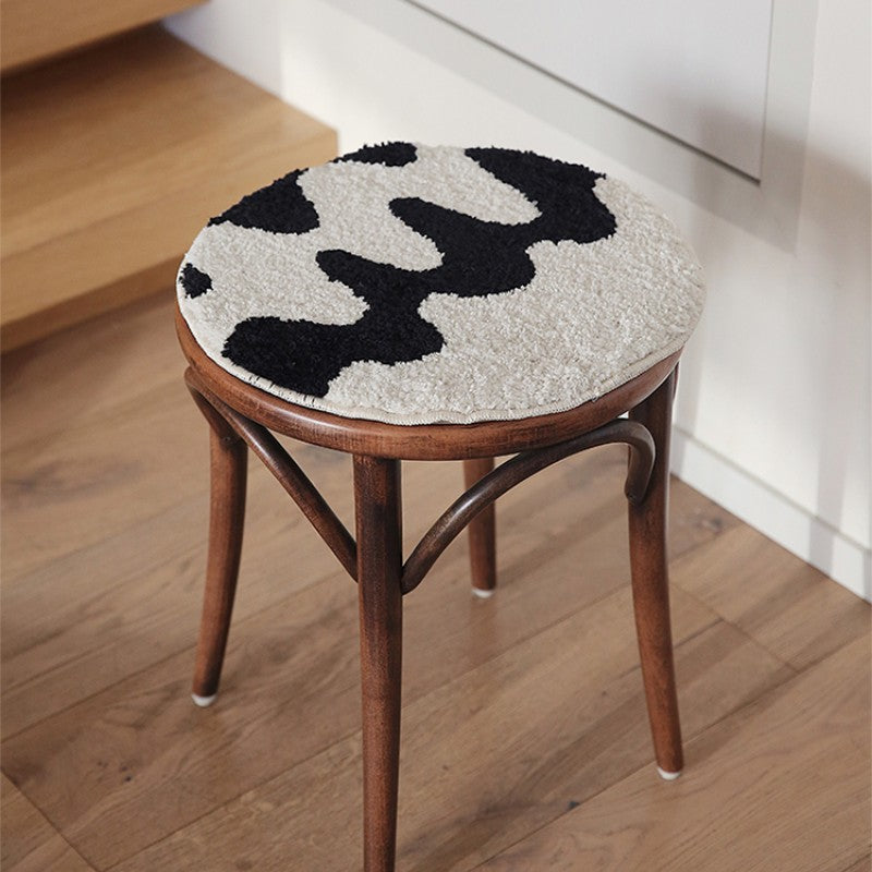 Feblilac Round and Square Deformed Geometrically Latticed Tufted Cushion - view 2