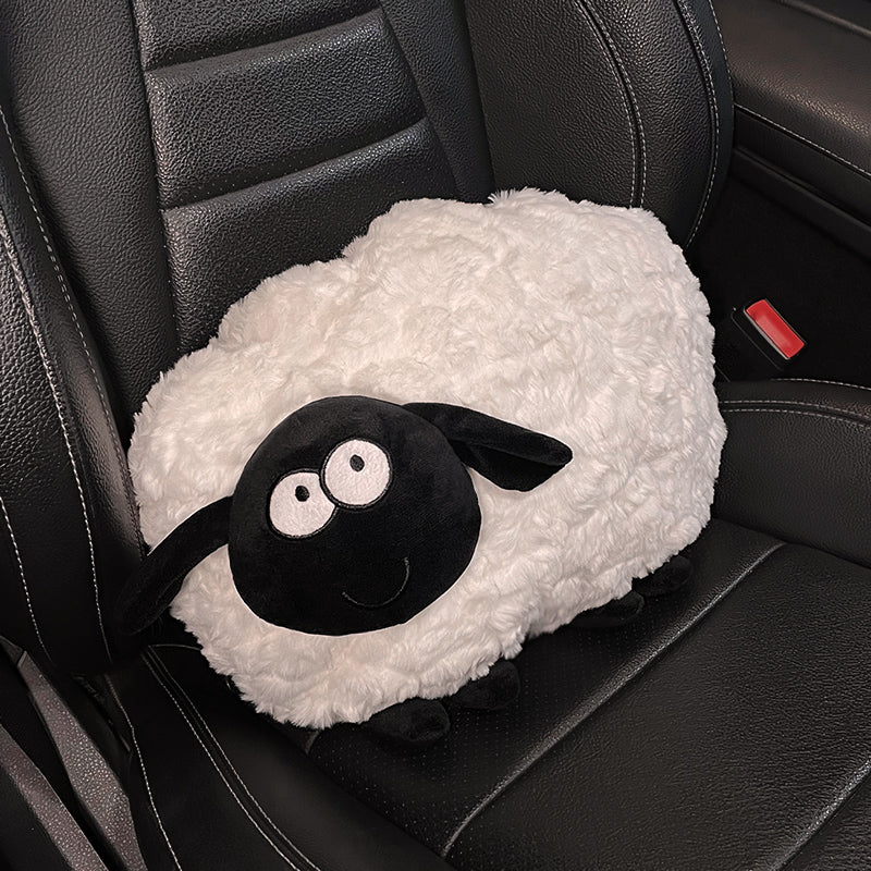 Feblilac Sheep Plush Cushion Backrest Cushion
