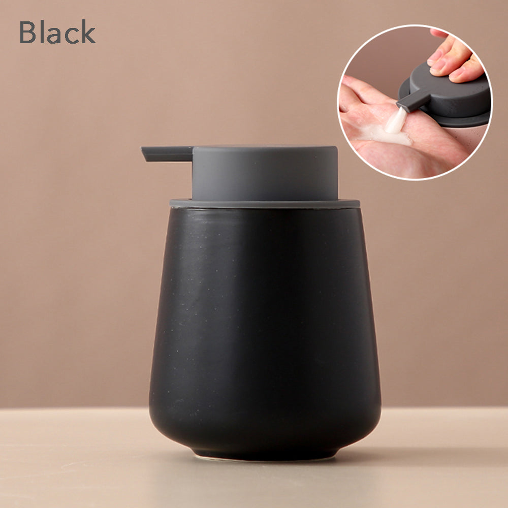Ceramic Soap Dispenser, Foaming Pump Bathroom Bottle, Simple Design, Refillable Reusable Lotion Pump for Bathr - view 9