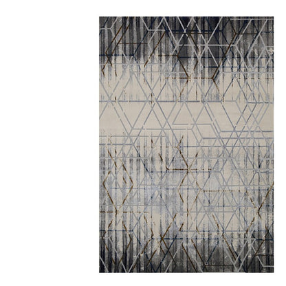 Feblilac Art Geometric Pattern Living Room Carpet