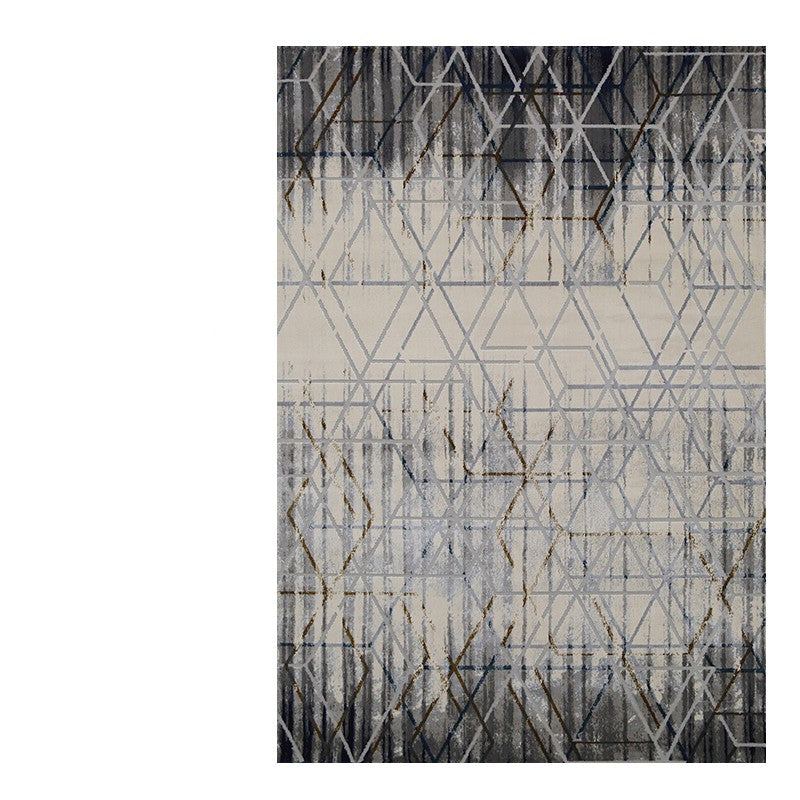Feblilac Art Geometric Pattern Living Room Carpet