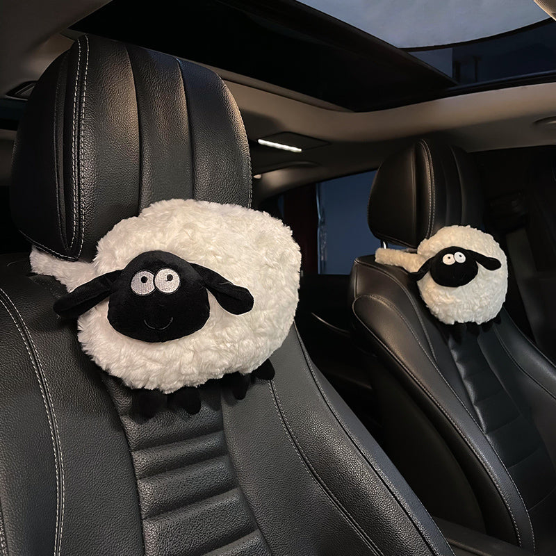 Feblilac Sheep Plush Cushion Backrest Cushion