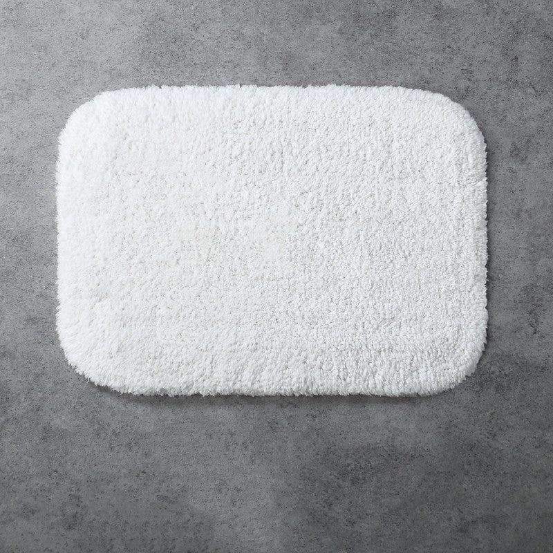 Feblilac Simple Solid Tufted Bathroom Mat Toilet U-Shaped Floor Mat - view 11