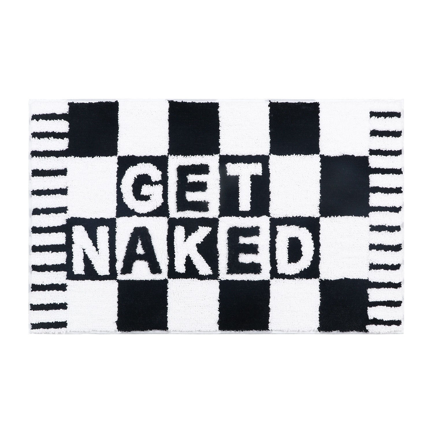 Feblilace Get Naked Checkerboard Bath Mat 20"x31" - Feblilac® Mat