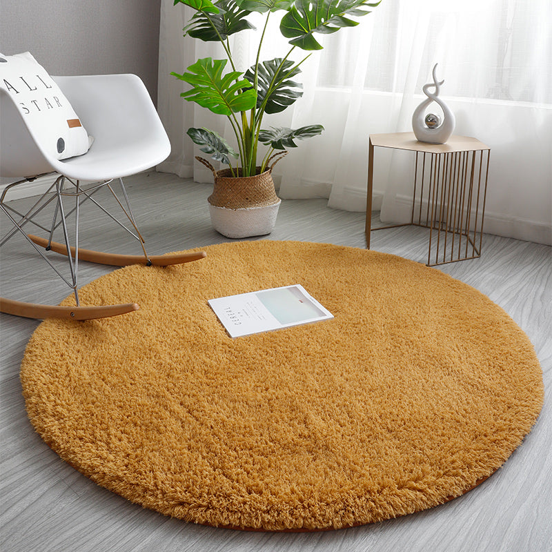 Feblilac Round Solid Thickened Tufted Living Room Carpet, Area mat, Bathmat - view 9