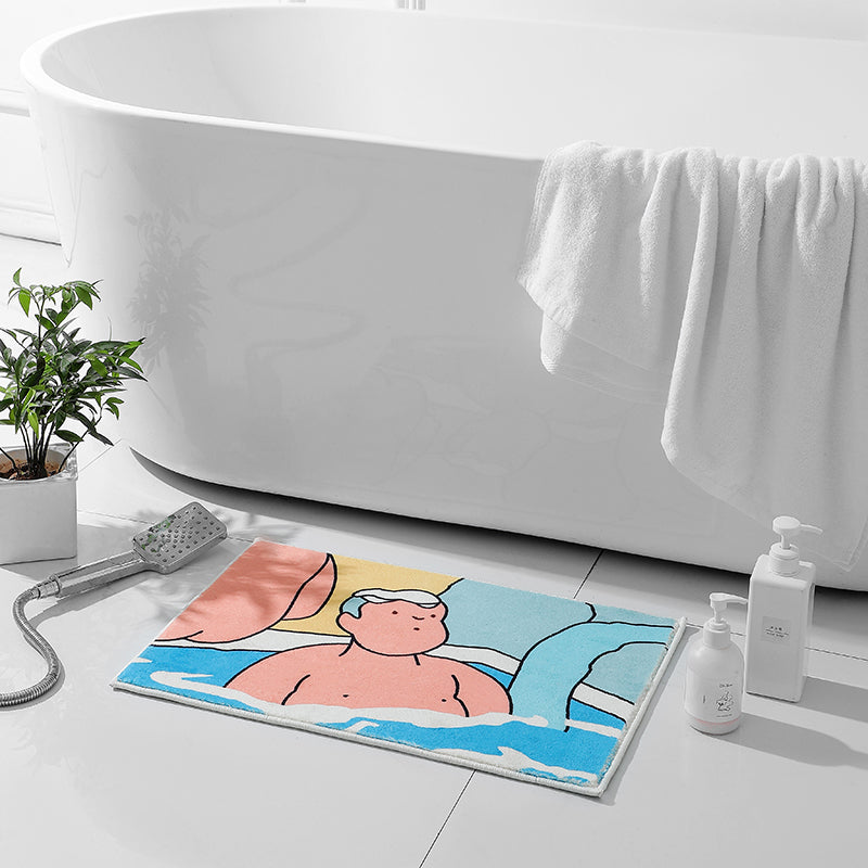 Feblilac Hot Spring Boy Bathroom Mat Multiple Sized Clearance Sale - Feblilac® Mat
