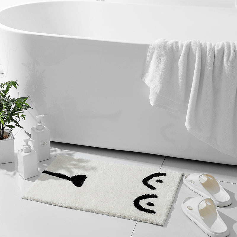 Black and White Get Naked Bath Mat 15″x23″, 40x60cm Clearance Sale - Feblilac® Mat