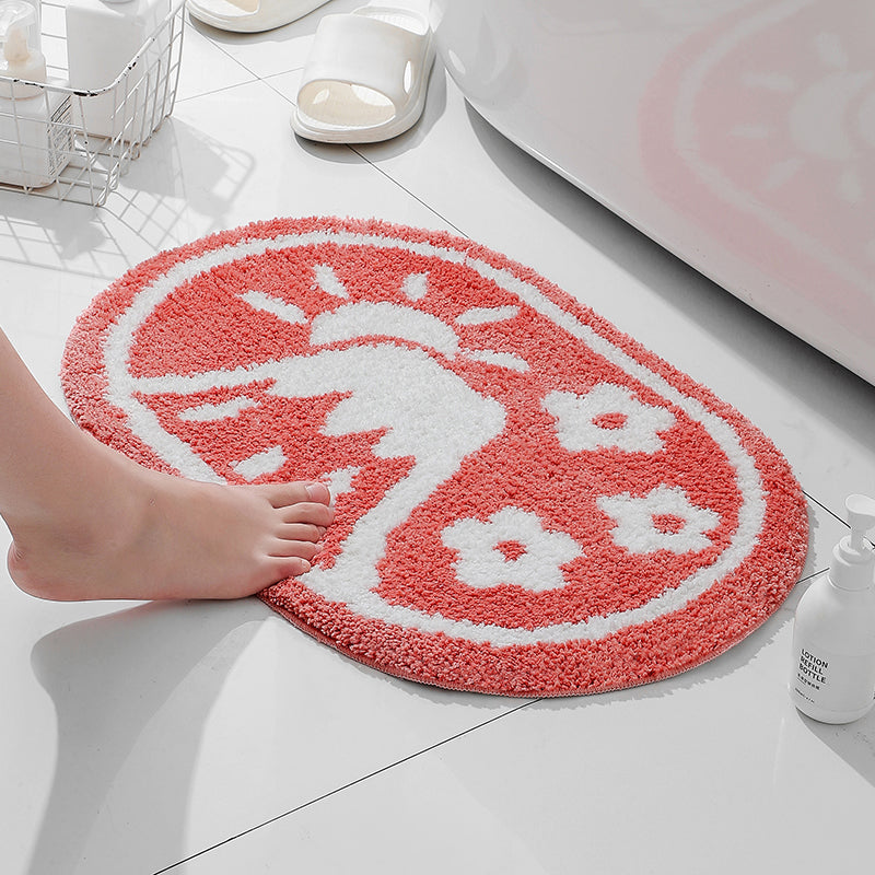 Blue Fuji Mountain and Sakura Blossom Bath Mat - Feblilac® Mat